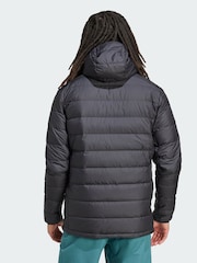 adidas Terrex Black Multi Light Down CLIMAWARM Hooded Jacket - Image 2 of 5