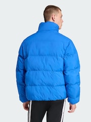 adidas Originals Blue Synthetic Down Puffer Jacket - Image 2 of 5
