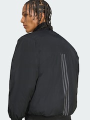 adidas Originals Black Oversized  Nylon Bomber Jacket - Image 3 of 5