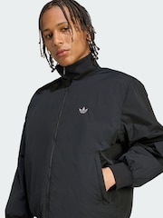 adidas Originals Black Oversized  Nylon Bomber Jacket - Image 4 of 5