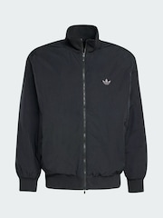adidas Originals Black Oversized  Nylon Bomber Jacket - Image 5 of 5