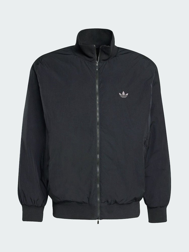 adidas Originals Black Oversized  Nylon Bomber Jacket - Image 5 of 5