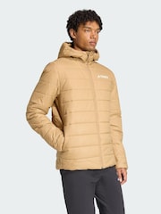 adidas Terrex Brown Multi Essentials CLIMAWARM Insulated Hooded Jacket - Image 1 of 5