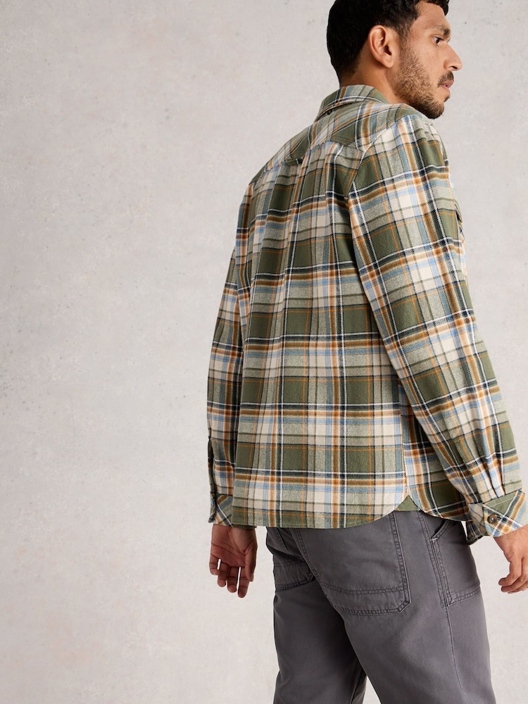 White Stuff Green Darwen Check Shirt - Image 2 of 6