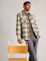 White Stuff Green Darwen Check Shirt - Image 3 of 6