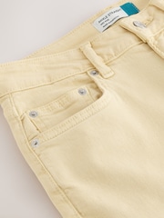 Lemon Yellow Mid Rise Ankle Length Stretch Straight Jeans - Image 7 of 8