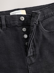 Preto lavado - Calça jeans cropped bootcut - Imagem 7 de 8