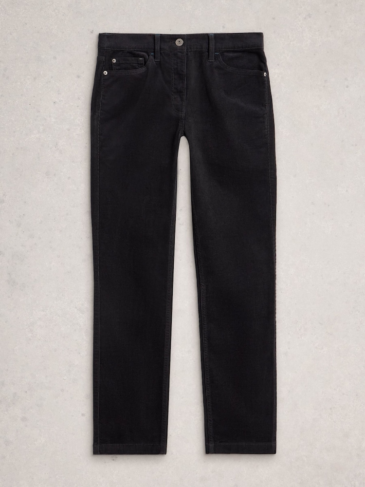 White Stuff Grey Brooke Cord Straight Trousers - Image 6 of 6