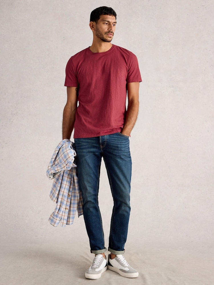 White Stuff Red Abersoch Short Sleeve T-Shirt - Image 2 of 6