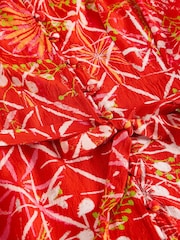 White Stuff Red Kiki Kimono Dress - Image 6 of 6