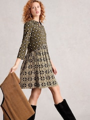 White Stuff Black Everly Jersey Dress - Image 3 of 6
