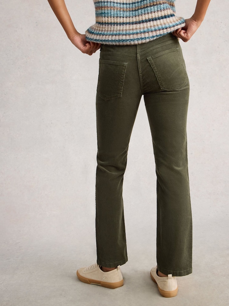 White Stuff Green Brooke Cord Straight Trousers - Image 2 of 6