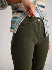 White Stuff Green Brooke Cord Straight Trousers - Image 3 of 6
