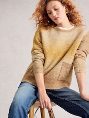 White Stuff Yellow Lilbet Jumper - Image 3 of 6