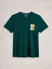 White Stuff Abersoch Graphic Pocket Bike T-Shirt - Imagen 5 de 6
