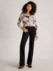 White Stuff Natural Lulu Print Cardigan - Image 1 of 6