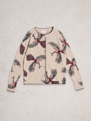 White Stuff Natural Lulu Print Cardigan - Image 5 of 6