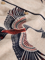 White Stuff Natural Lulu Print Cardigan - Image 6 of 6