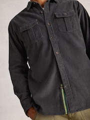 White Stuff Grey Griffin Cord Shirt - Image 4 of 6