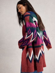 White Stuff Alice Abstract Cardigan - Imagen 2 de 6