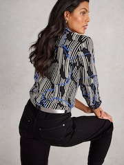 White Stuff Black Annie Jersey Shirt - Image 2 of 6