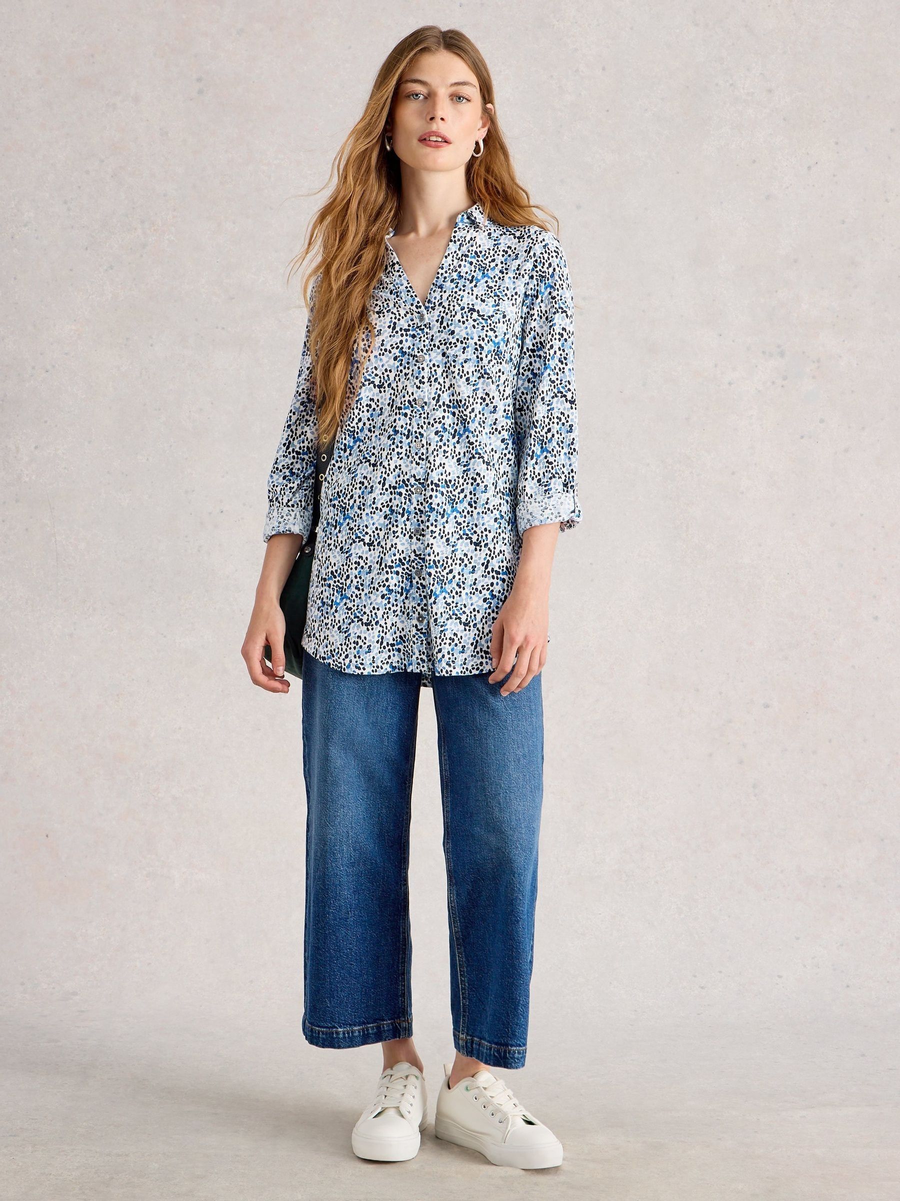 White Stuff Blue Annie Longline Shirt