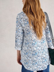 White Stuff Blue Annie Longline Shirt - Image 2 of 6