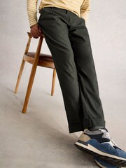 White Stuff Green Herringbone Trousers - Image 1 of 6