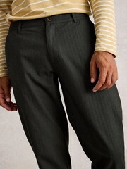 White Stuff Green Herringbone Trousers - Image 4 of 6