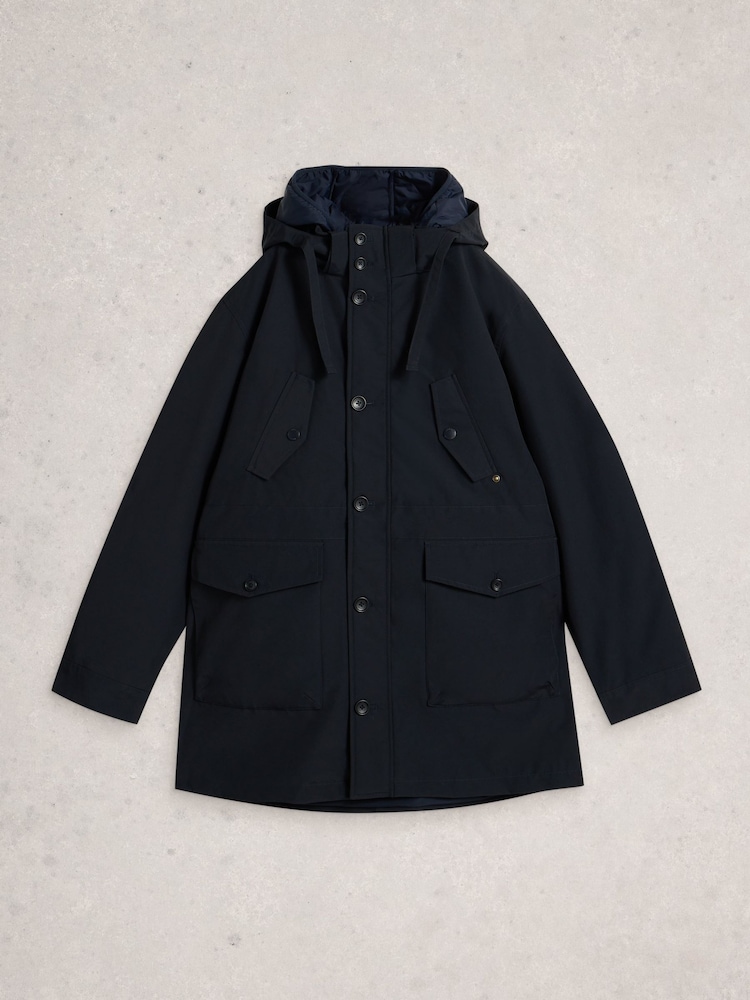 White Stuff Blue 2-In-1 Parka - Image 6 of 6 White Stuff Blue 2-In-1 Parka - Image 6 of 6