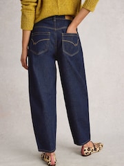 White Stuff Blue Aubrey Barrel Leg Jeans - Image 2 of 6