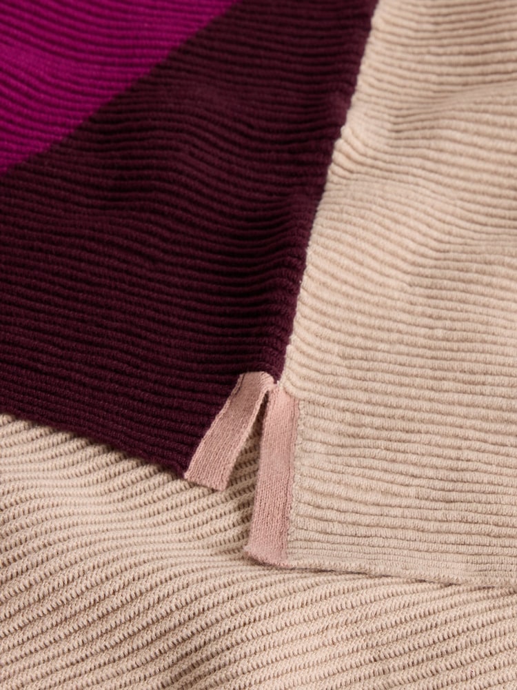 White Stuff Purple Jana Col Block Jumper - Image 2 of 2