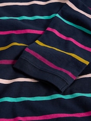 White Stuff Blue Clara Stripe Long Sleeve T-Shirt - Image 6 of 6
