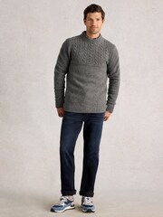 White Stuff Grey Berkley Crew Neck Jumper - Image 1 of 6