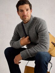 White Stuff Grey Berkley Crew Neck Jumper - Image 3 of 6