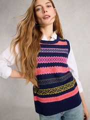 White Stuff Lottie Fairisle Tank - Imagem 3 de 6