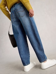 White Stuff Blue Aubrey Barrel Leg Jeans - Image 2 of 4