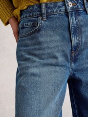 White Stuff Blue Aubrey Barrel Leg Jeans - Image 5 of 5