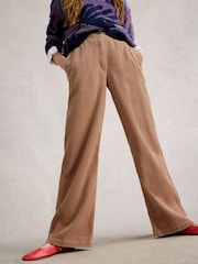 White Stuff Natural Belle Cord Wide Leg Trousers - Image 1 of 6