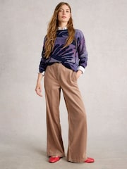 White Stuff Natural Belle Cord Wide Leg Trousers - Image 3 of 6