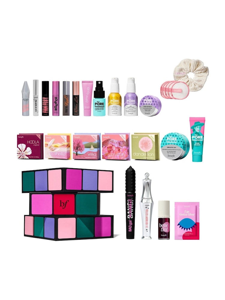 Benefit Glam Cube 24 day Christmas Beauty Advent Calendar Worth £266.59 - Image 1 of 6