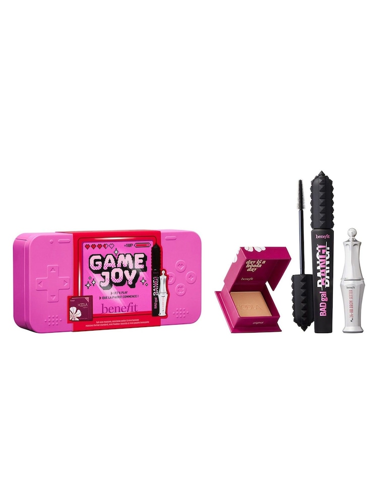 Benefit GameJoy Mascara, Brow and Bronzer 3-piece Makeup Gift Set Worth £58.50, with Limited Edition Keepsake Tin - Image 1 of 5