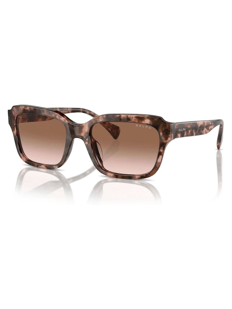 Ralph By Ralph Lauren Rectangle Brown Sunglasses - Image 1 of 5