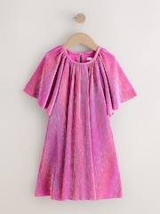 Rosa - Vestido de festa com manga Sparkle Angel (3-16anos) - Imagem 1 de 4