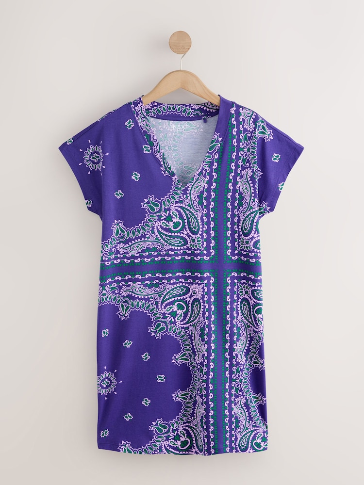 purple bandana dress Classic Paisley Bandana, Purple And Green Dress Fashion Boho Beach Long  Dresses Female Party Printed Maxi Dress