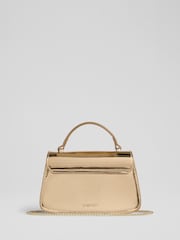LK Bennett Metallic Annabelle Gold Patent Bag - Image 2 of 3