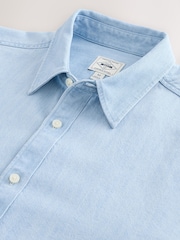 صباغة تبييض - Denim Pocket Long Sleeve Shirt - صورة 8 من 8
