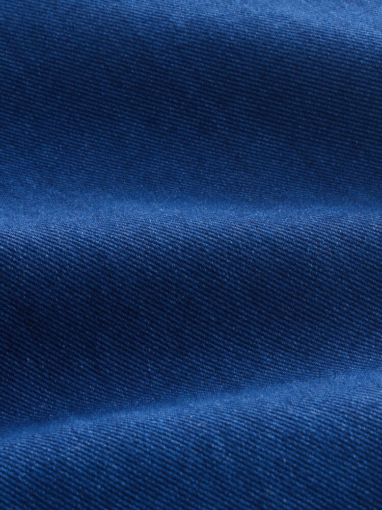 Dark Blue Pull on Lightweight Denim Wide Leg Crop Jeans - Image 6 of 6