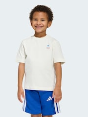 adidas White Marvel Avengers Graphic Little Kids T-Shirt - Image 1 of 6