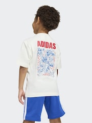 adidas White Marvel Avengers Graphic Little Kids T-Shirt - Image 2 of 6